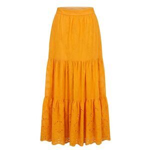 Trussardi Jeans Orange Polyester Women's Women's Skirt
